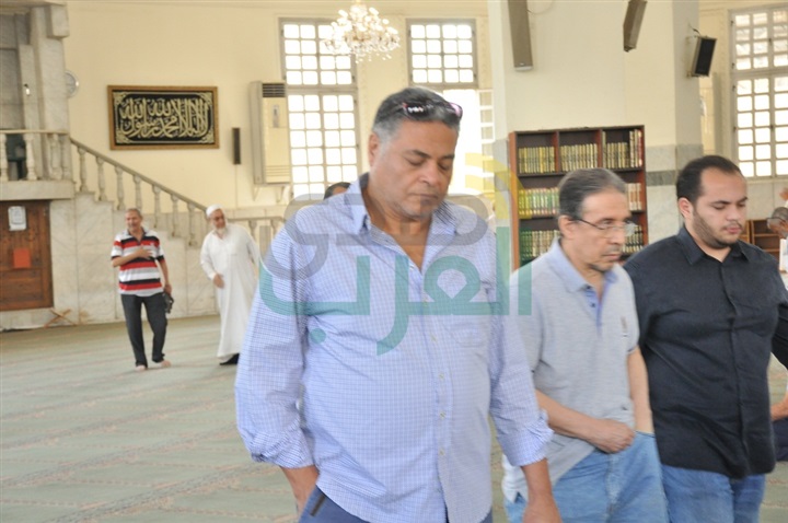مصطفى قمر وعادل حسني وهاني خليفه فى وداع المخرج محمد راضي مصطفى قمر وعادل حسني وهاني خليفه فى وداع المخرج محمد راضي