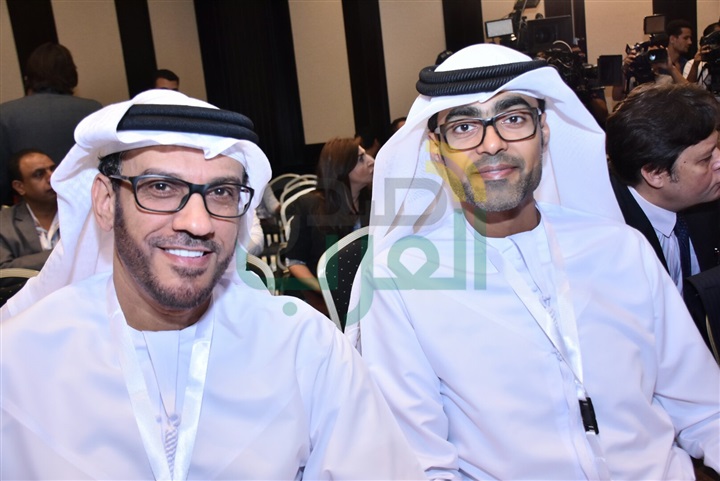 بالصور..  وقائع المؤتمر الصحفي لمنح يحيى الفخراني وحسين الجسمي الدكتوراه الفخرية من الـ cic