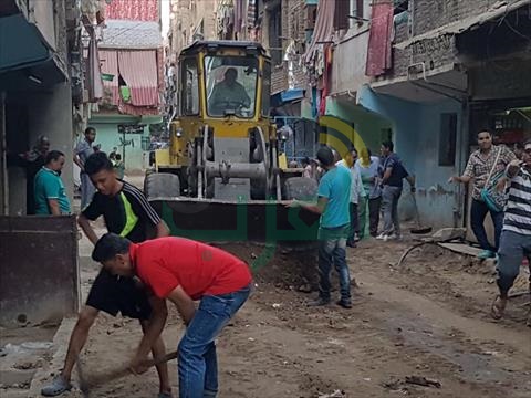 بالصور..  مبادرة شبابية تحت عنوان «طور شارعك» قادها شباب شبرا الخيمة