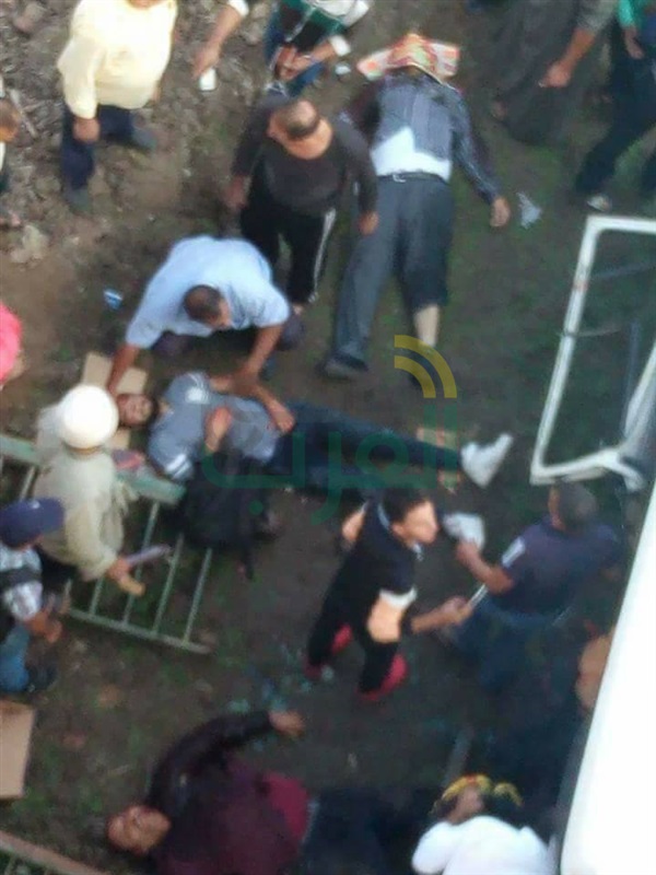  ننشر صور حادث سقوط سيارتين من أعلى محور 26 يوليو