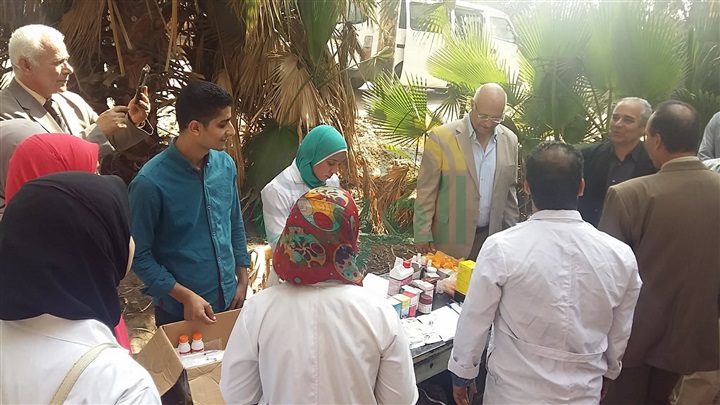 الكشف على 3382 حالة بيطرية فى قوافل متكاملة بقرية طحلة