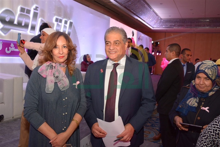 بالصور.. ‎شريف منير وهاله صدقى ونضال الشافعى واحمد زاهر فى حملة انتى الاقوى للتوعيه بسرطان الثدى