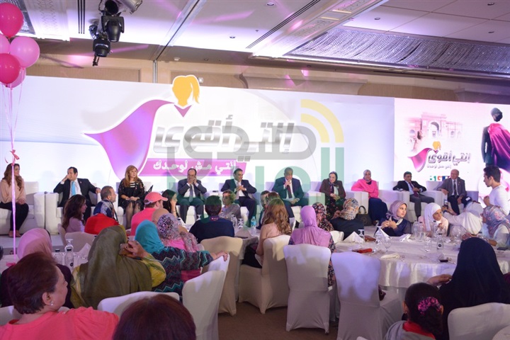 بالصور.. ‎شريف منير وهاله صدقى ونضال الشافعى واحمد زاهر فى حملة انتى الاقوى للتوعيه بسرطان الثدى