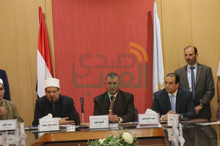 بالصور.. محافظ كفر الشيخ يستقبل وزير الأوقاف ومفتي الجمهورية