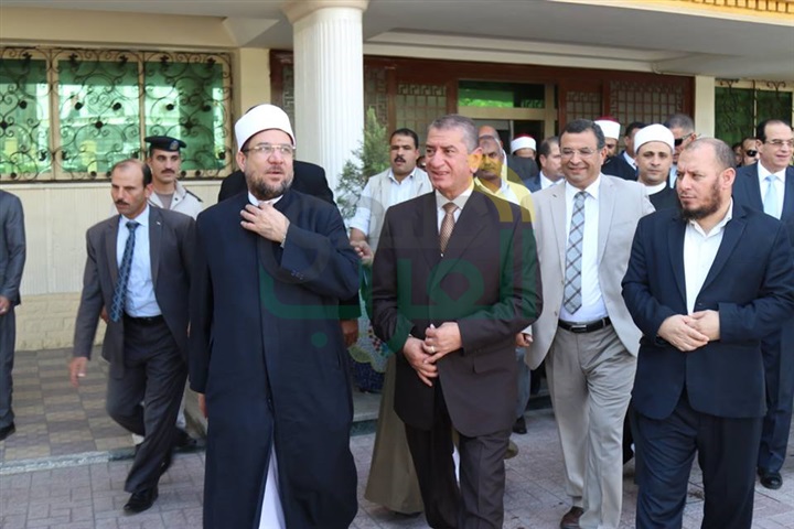 بالصور.. محافظ كفر الشيخ يستقبل وزير الأوقاف ومفتي الجمهورية