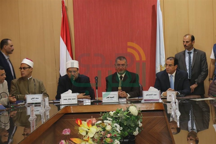 بالصور.. محافظ كفر الشيخ يستقبل وزير الأوقاف ومفتي الجمهورية