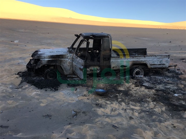 ننشر صور سيارات الإرهابيين التي دمرتها القوات المسلحة
