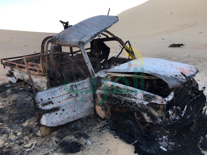 ننشر صور سيارات الإرهابيين التي دمرتها القوات المسلحة