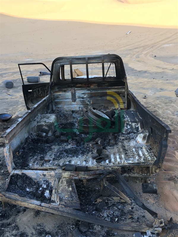 ننشر صور سيارات الإرهابيين التي دمرتها القوات المسلحة