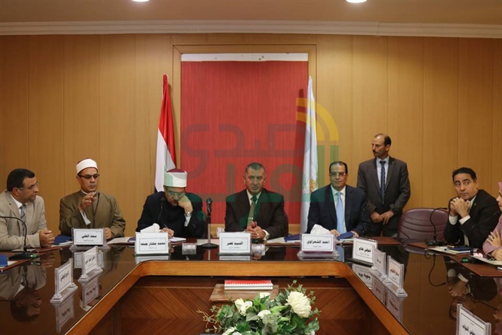 بالصور.. محافظ كفر الشيخ يستقبل وزير الأوقاف ومفتي الجمهورية
