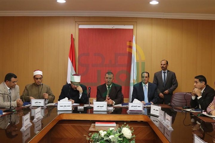 بالصور.. محافظ كفر الشيخ يستقبل وزير الأوقاف ومفتي الجمهورية