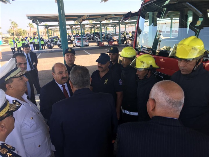  بالصور.. قيادات الداخلية يتفقدون آخر الاستعدادت الأمنية لـ"منتدى شباب العالم""