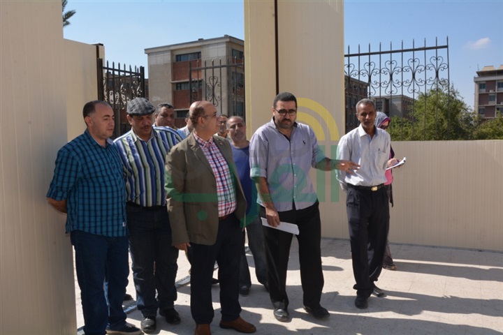 رئيس جامعة أسيوط يتفقد أعمال التوسعات فى مبنى كلية الفنون الجميلة