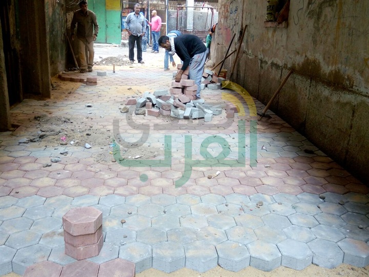  رصف الشوارع ببلاط الإنترلوك والأسفلت بـ91 مليون فى القليوبية 