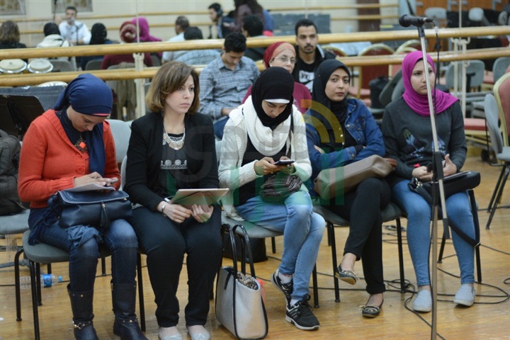 بالصور.. بدأ المؤتمر الصحفي الخاص بصابر الرباعي بدار الأوبرا المصرية