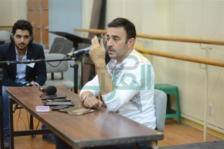 بالصور.. بدأ المؤتمر الصحفي الخاص بصابر الرباعي بدار الأوبرا المصرية