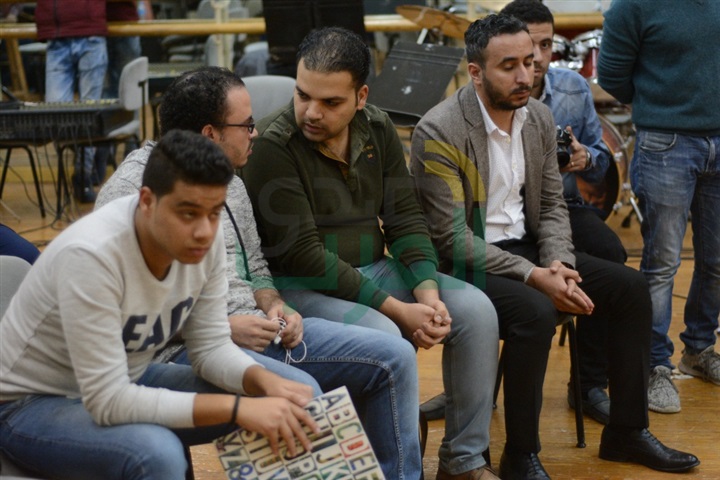بالصور.. بدأ المؤتمر الصحفي الخاص بصابر الرباعي بدار الأوبرا المصرية