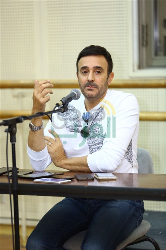 بالصور.. بدأ المؤتمر الصحفي الخاص بصابر الرباعي بدار الأوبرا المصرية