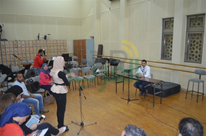بالصور.. بدأ المؤتمر الصحفي الخاص بصابر الرباعي بدار الأوبرا المصرية
