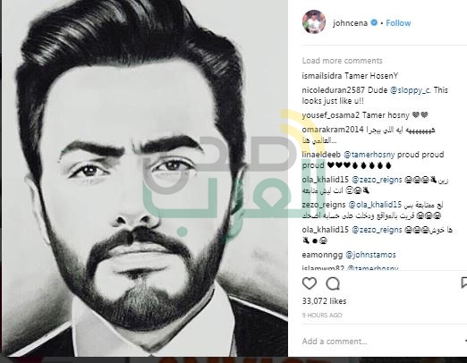 بطل الـ"WWE" ينشر صورة تامر حسنى على "إنستجرام" بطل الـ"WWE" ينشر صورة تامر حسنى على "إنستجرام"