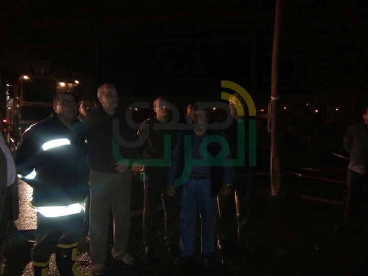 محافظ القليوبية يتابع حريق مصنع فى العبور
