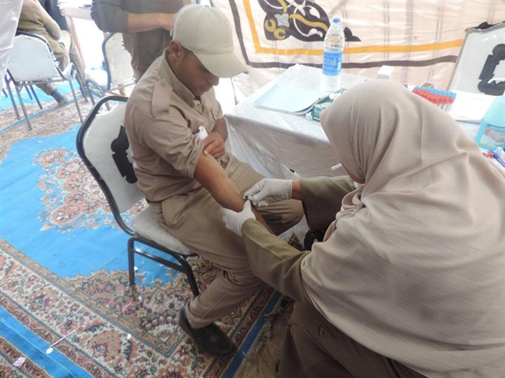 بالصور.. أمن كفر الشيخ يواصل إجراء الكشف الطبي علي رجال الشرطة المتحجزين