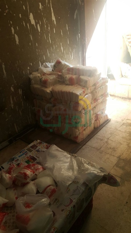 غلق مخزن والتحفظ على 6 أطنان سكر مجهول المصدر