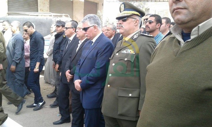 بالصور.. كفر الشيخ تودع الشهيد "مصطفي بدوي" في جنازة عسكرية مهيبة