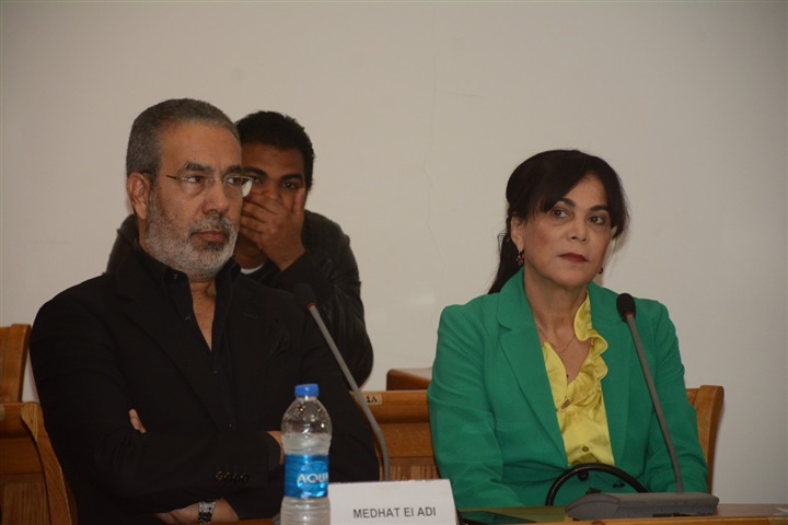 بالصور.. ندوة العنف ضد المرأة بحضور يسرا والعدل على هامش مهرجان القاهرة