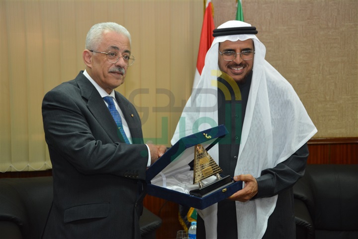 شوقى يبحث مع الأمير فيصل بن عبد الله المشارى أوجه التعاون فى مجال تطوير القياس وتقويم الامتحانات