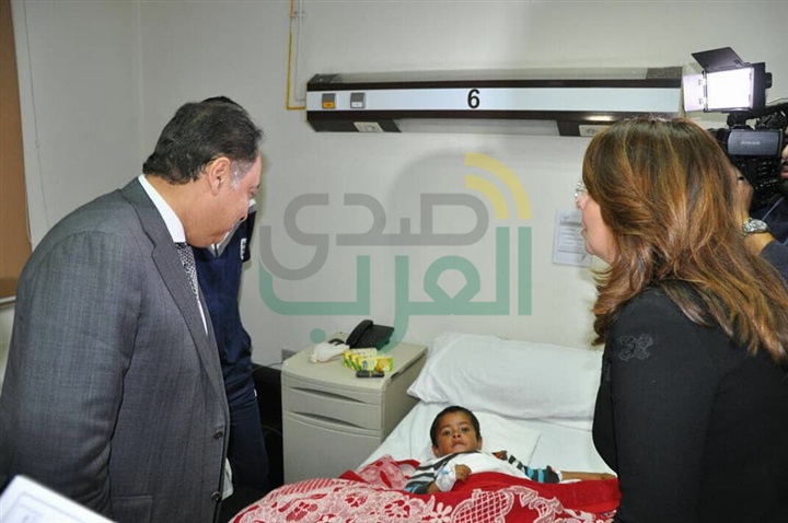 وزيرا الصحة والسكان والتضامن الإجتماعى يزورا مصابى حادث بئر العبد الإرهابى