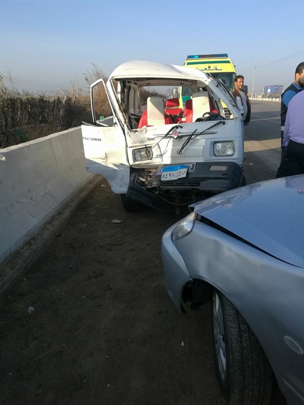 الدفع بـ13 سيارة إسعاف لنقل 26 مصابًا بحادث علي الطريق الدولي الساحلي بكفر الشيخ