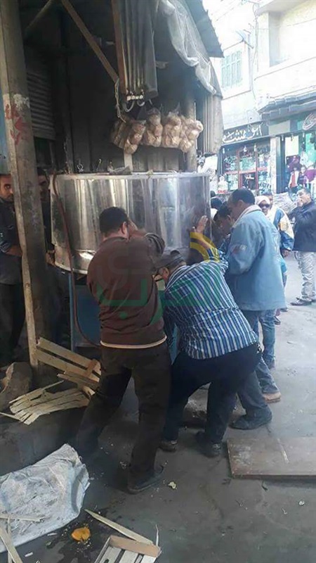 حملات إزالة مكبرة للإشغالات بنطاق حي شرق