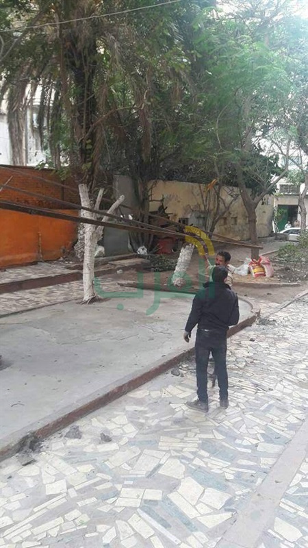 محاربة ظاهرة الاشغالات بحي وسط بالإسكندرية