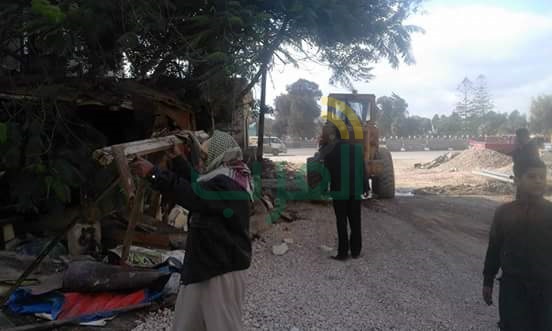 إزالة الأكشاك العشوائية بحي العامرية أول