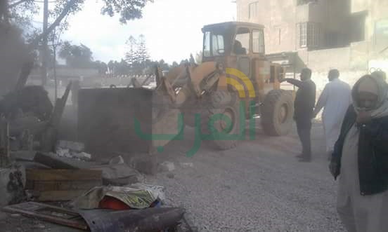 إزالة الأكشاك العشوائية بحي العامرية أول