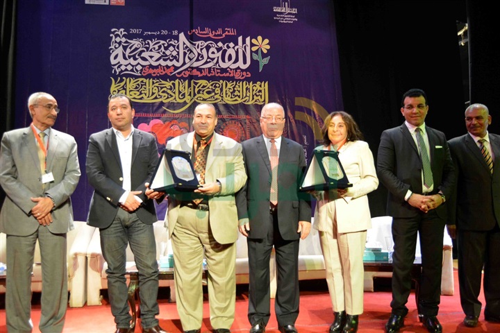  بالصور..  وزير الثقافة ومحافظ الأقصر يفتتحان الملتقي الدولى للفنون الشعبية 