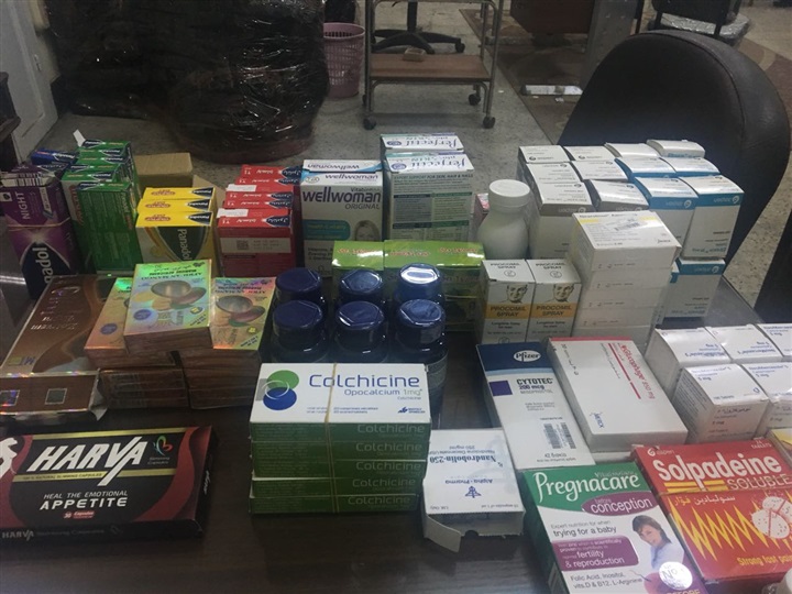 ضبط 4 الأف و200 قرص دوائي مهرب بصيدلية بالقصر العيني