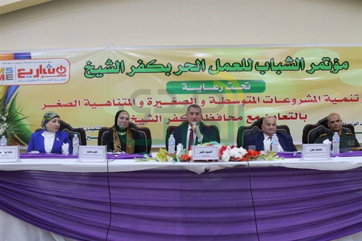بالصور..."نصر" و " جامع " يفتتحان معرض الصناعات الصغيرة والمتوسطة بكفر الشيخ