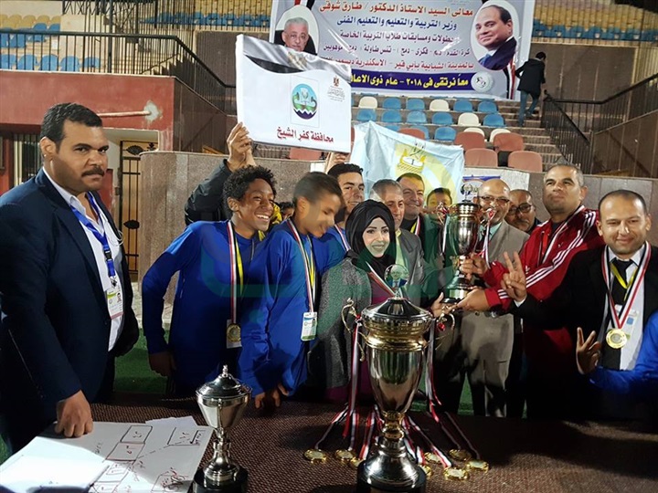 بالصور.. فوز طلاب كفر الشيخ للدمج والموهوبين بكأس الجمهورية للكرة الخماسية