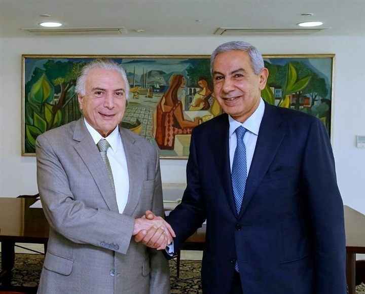 رئيس جمهورية البرازيل يستقبل وزير التجارة والصناعة رئيس جمهورية البرازيل يستقبل وزير التجارة والصناعة