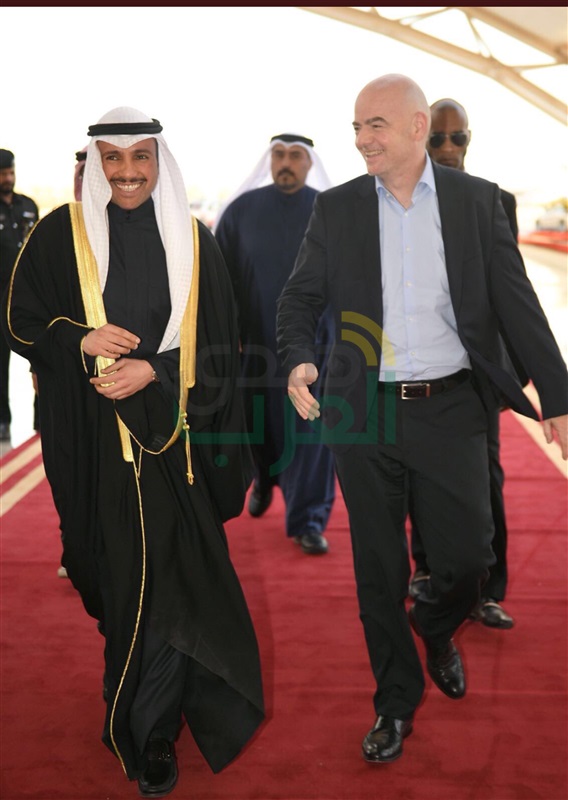 رئيس "الفيفا" يصل الكويت لحضور حفل افتتاح "خليجي  23"