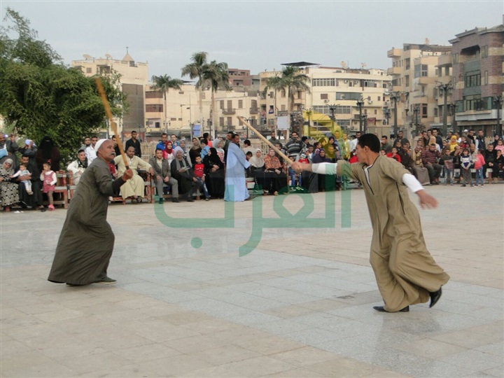 بالصور.. حضور جماهيري مكثف بالمهرجان القومي بالتحطيب بالاقصر