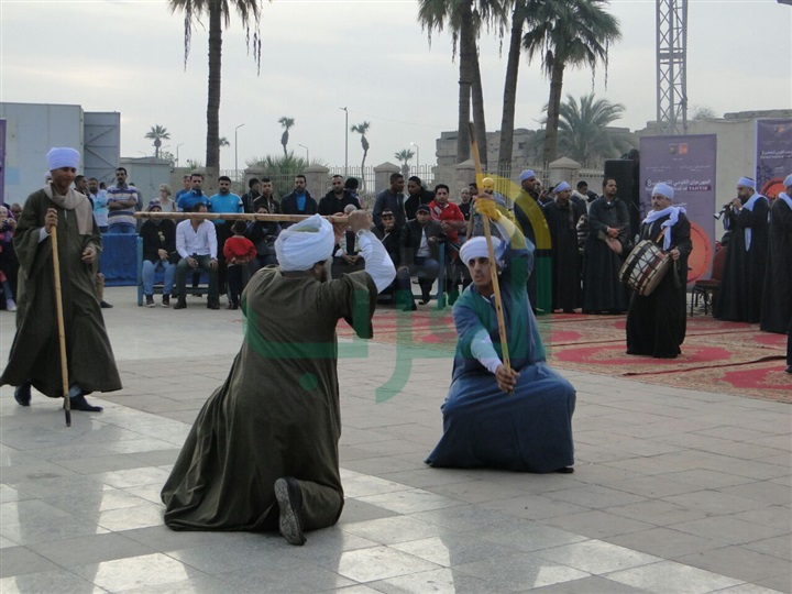 بالصور.. حضور جماهيري مكثف بالمهرجان القومي بالتحطيب بالاقصر