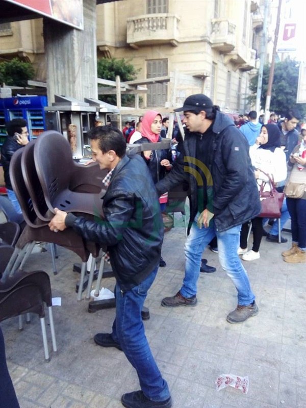  حملة إزالة مكبرة بشارع محرم بك والرصافة
