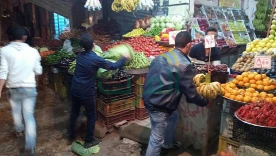 حملة مسائية بحي وسط بالإسكندرية لمحاربة الاشغالات بنطاق الحي