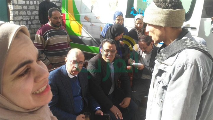 القافلة الأولى بحى غرب البلد أسيوط وكشف2850 مريض فى ثلاثة أيام