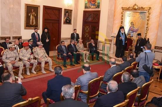 سلطان يهنئ أقباط الروم اﻷرثوذكس بعيد الميلاد المجيد 