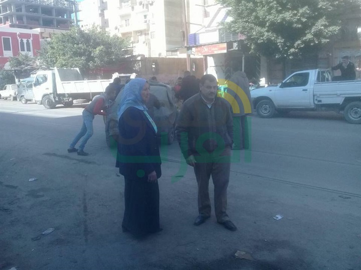 تطهير محيط مستشفى كرموز بالإسكندرية 