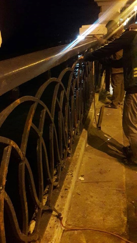 محافظ الإسكندرية: إصلاح السور الحديدي بكوبري ستانلي المتأثر بحادث اصطدام سيارة به